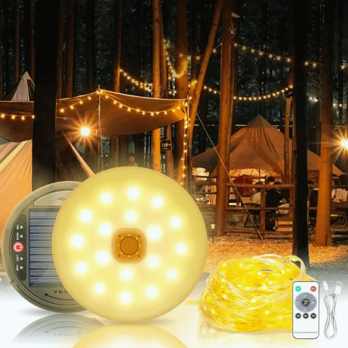 Guirlande Solaire de Camping 3 en 1 (10m) – Image 1
