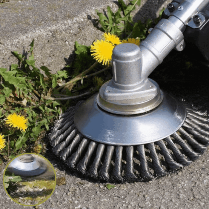 Brosse de Désherbage Métallique Universelle pour Débroussailleuse – Image 1