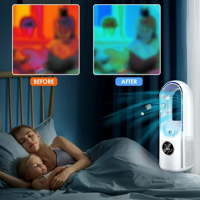 Climatiseur portable silencieux pour la maison et le bureau – Image 3
