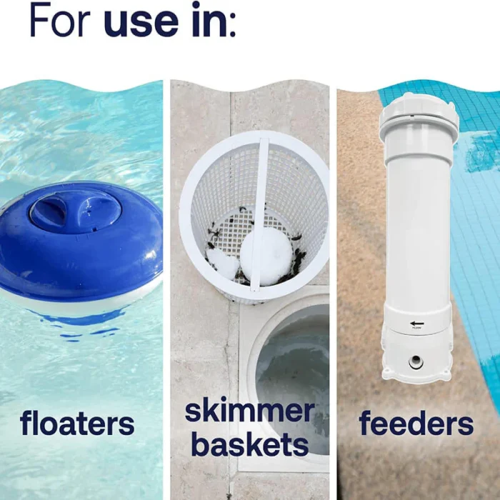 15 pastilles de chlore pour flotteur de chlore solaire de piscine – Image 3