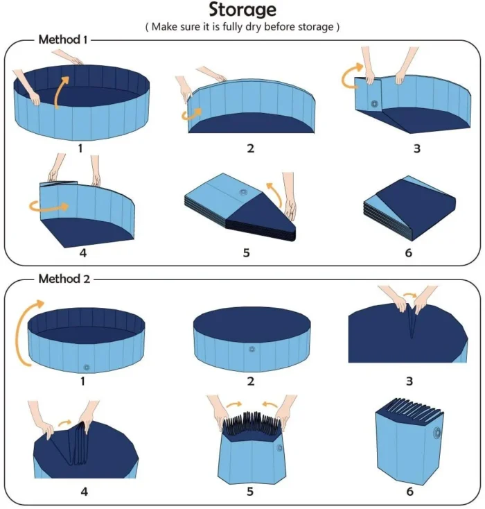 Piscine Extérieure Pliable pour Chien – Image 10