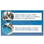 15 pastilles de chlore pour flotteur de chlore solaire de piscine – Image 9