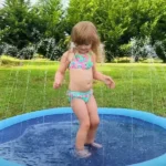Tapis Splash Antidérapant avec Arroseur pour Enfants et Chiens – Piscine pour Chien et Pataugeoire – Image 12